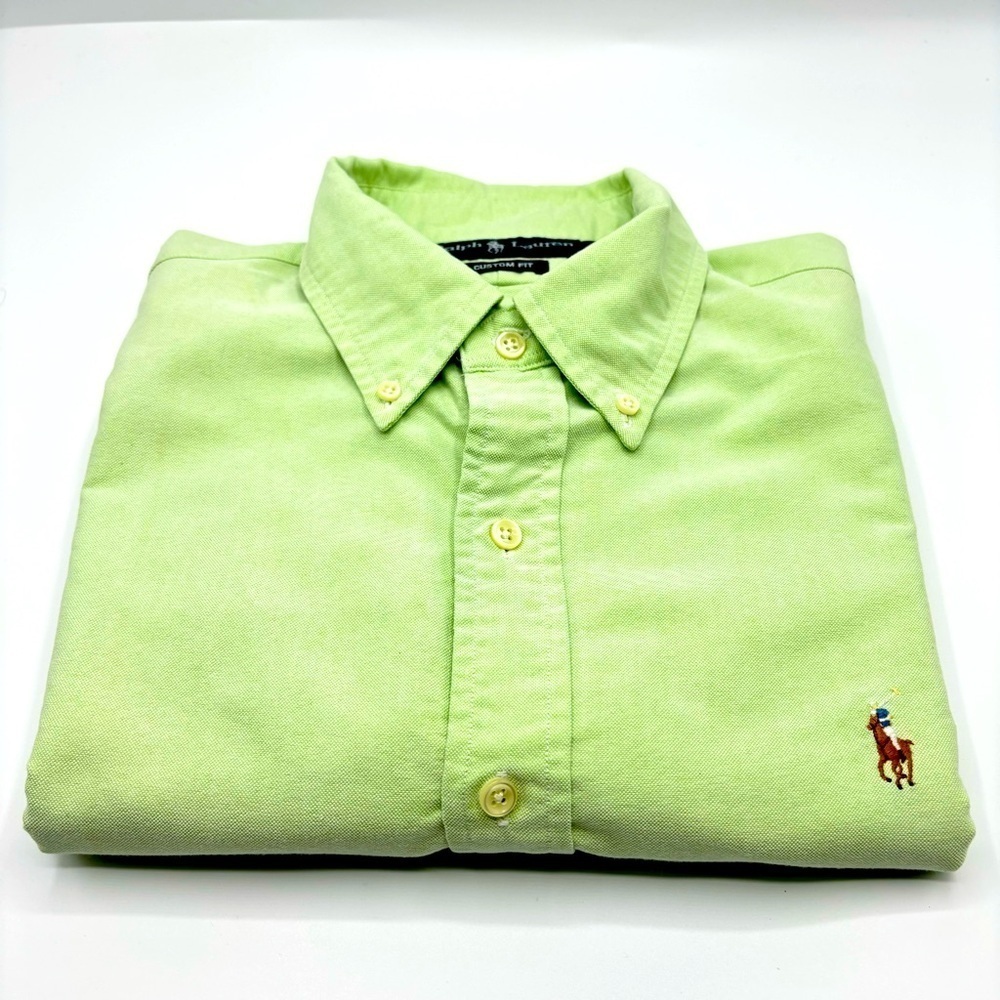 Ralph Lauren Custom fit long sleeve Oxford button down Large - Picture 3 of 12